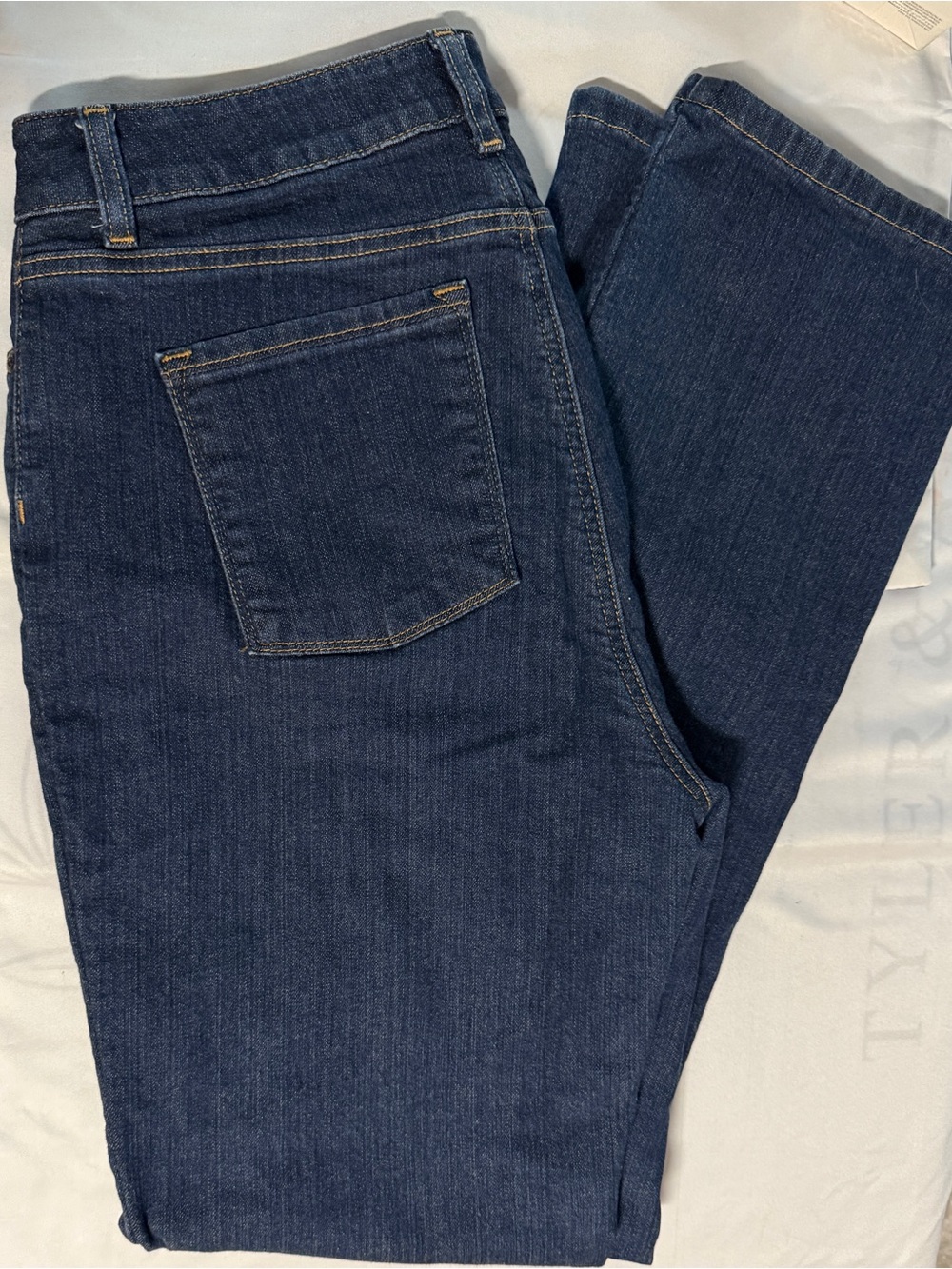 L.L. Bean Women's Straight Leg Jeans in Indigo Blue
